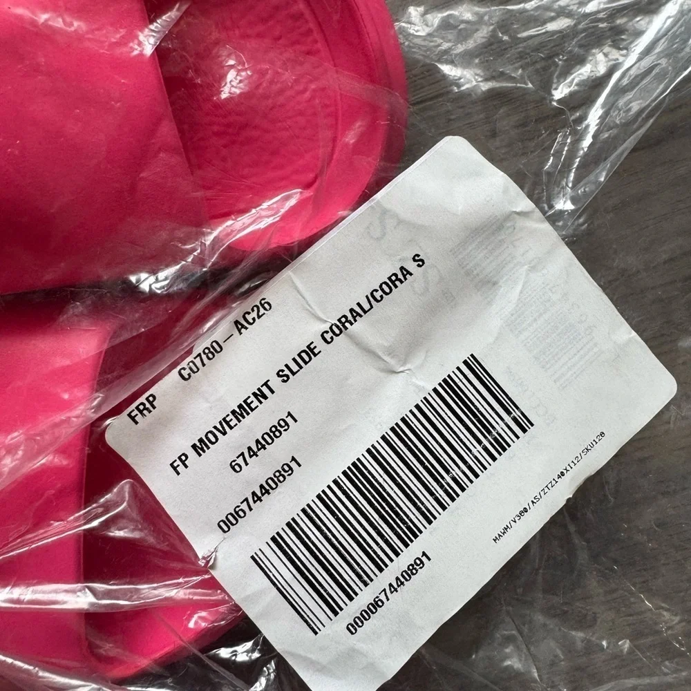 Free People Movement Halftime Slides- Hot Pink- New EU 35/36